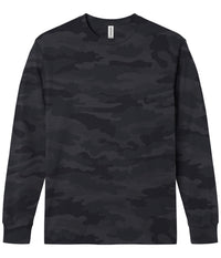 Black Camo PRM180LST Premium 180gsm Long Sleeve T-Shirt by Independent Trading Co.