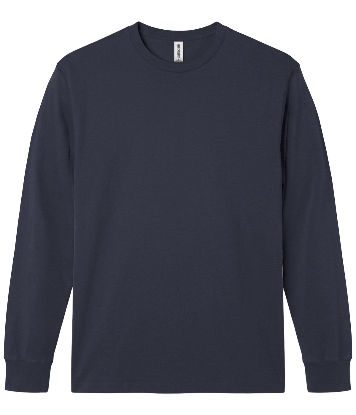 Classic Navy PRM180LST Premium 180gsm Long Sleeve T-Shirt by Independent Trading Co.