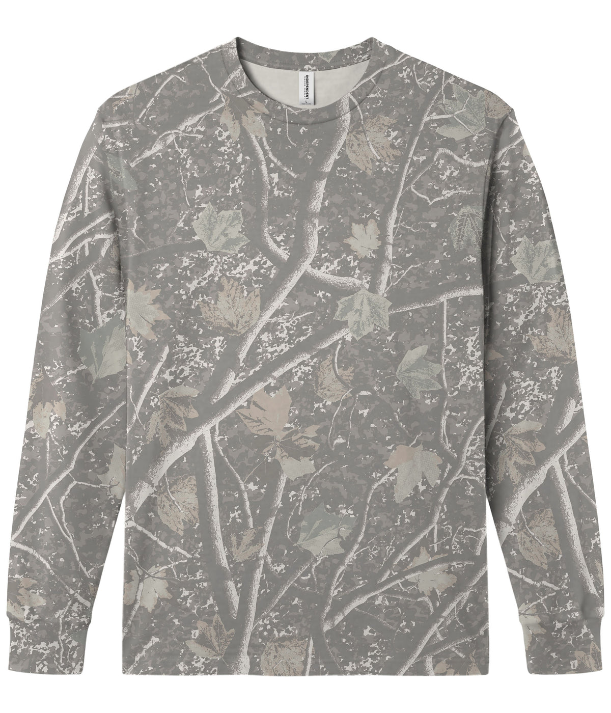 Deadwood Tree Camo PRM180LST Premium 180gsm Long Sleeve T-Shirt by Independent Trading Co.