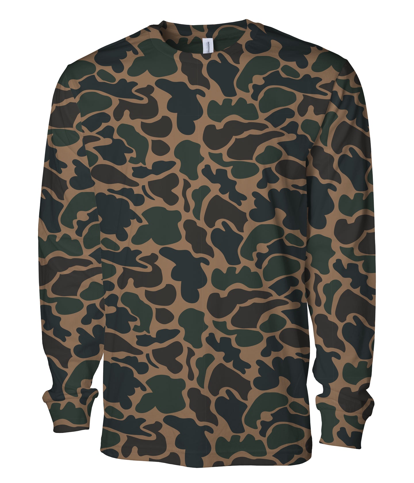 Premium 180gsm Long Sleeve T-Shirt in Duck Camo