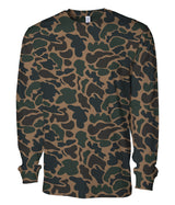 Premium 180gsm Long Sleeve T-Shirt in Duck Camo