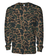 Premium 180gsm Long Sleeve T-Shirt in Duck Camo