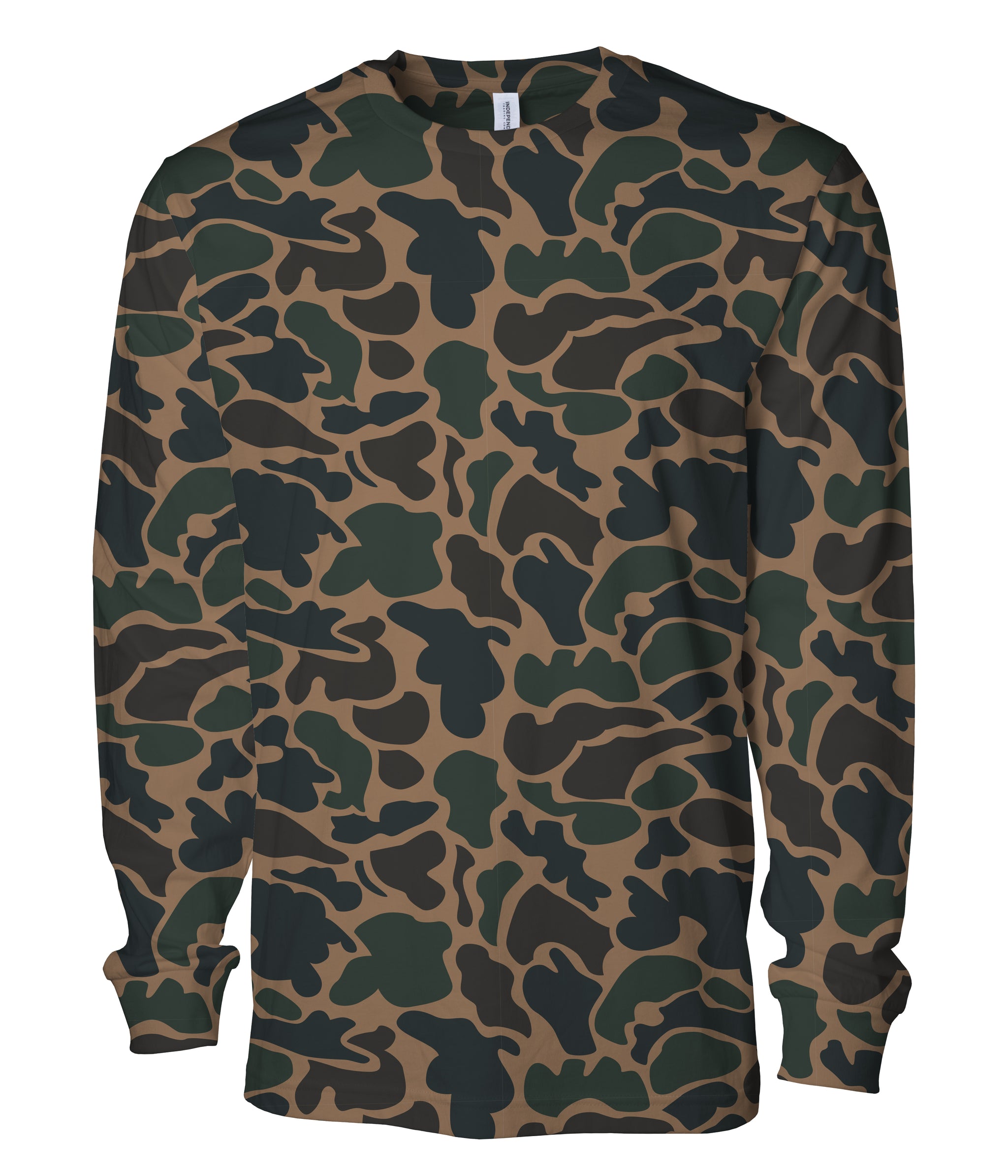 Premium 180gsm Long Sleeve T-Shirt in Duck Camo