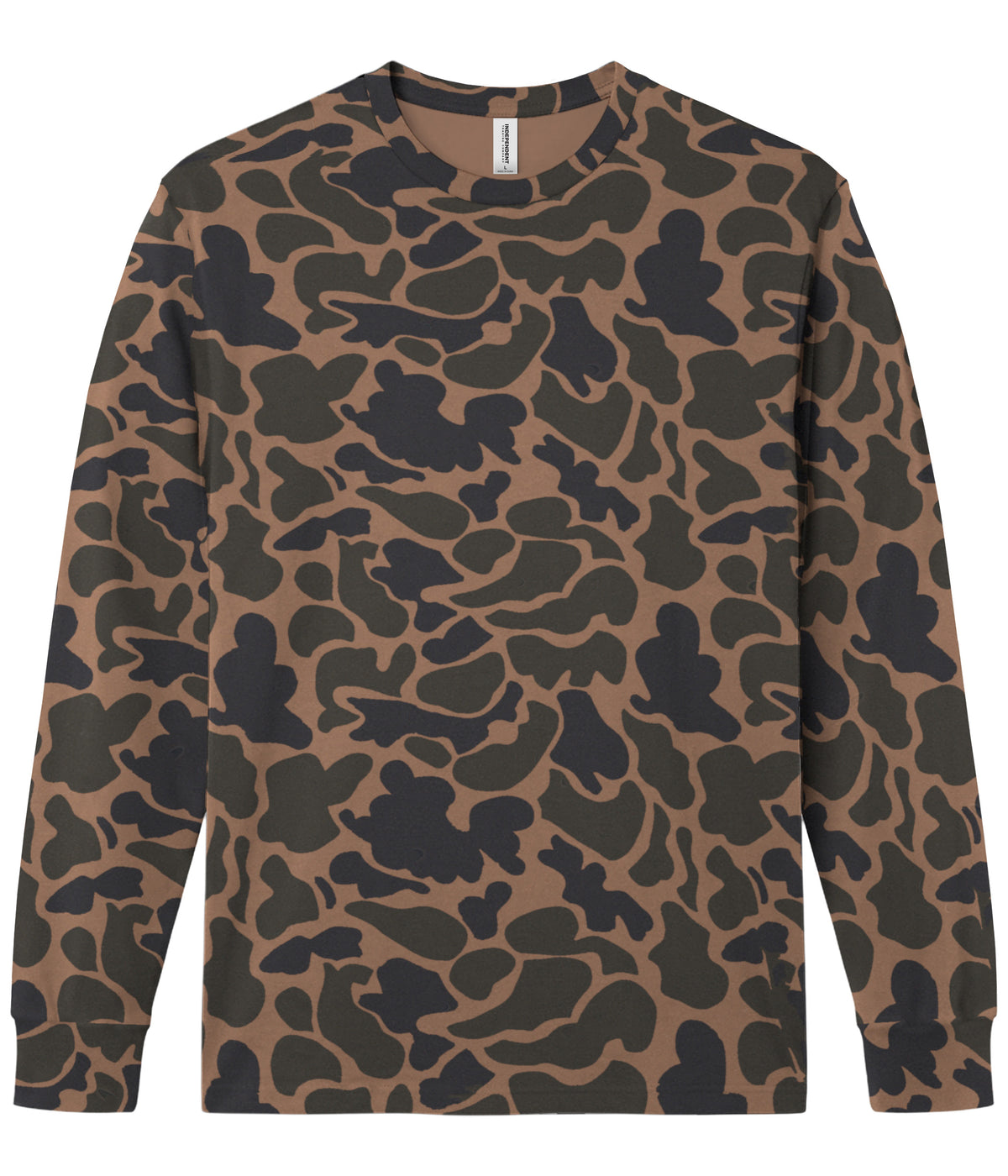 Duck Camo PRM180LST Premium 180gsm Long Sleeve T-Shirt by Independent Trading Co.