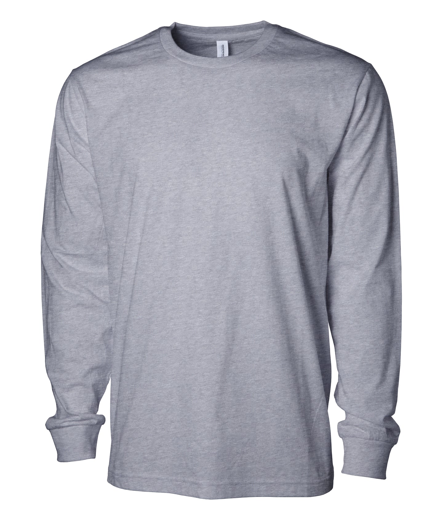 Premium 180gsm Long Sleeve T-Shirt in Grey Heather