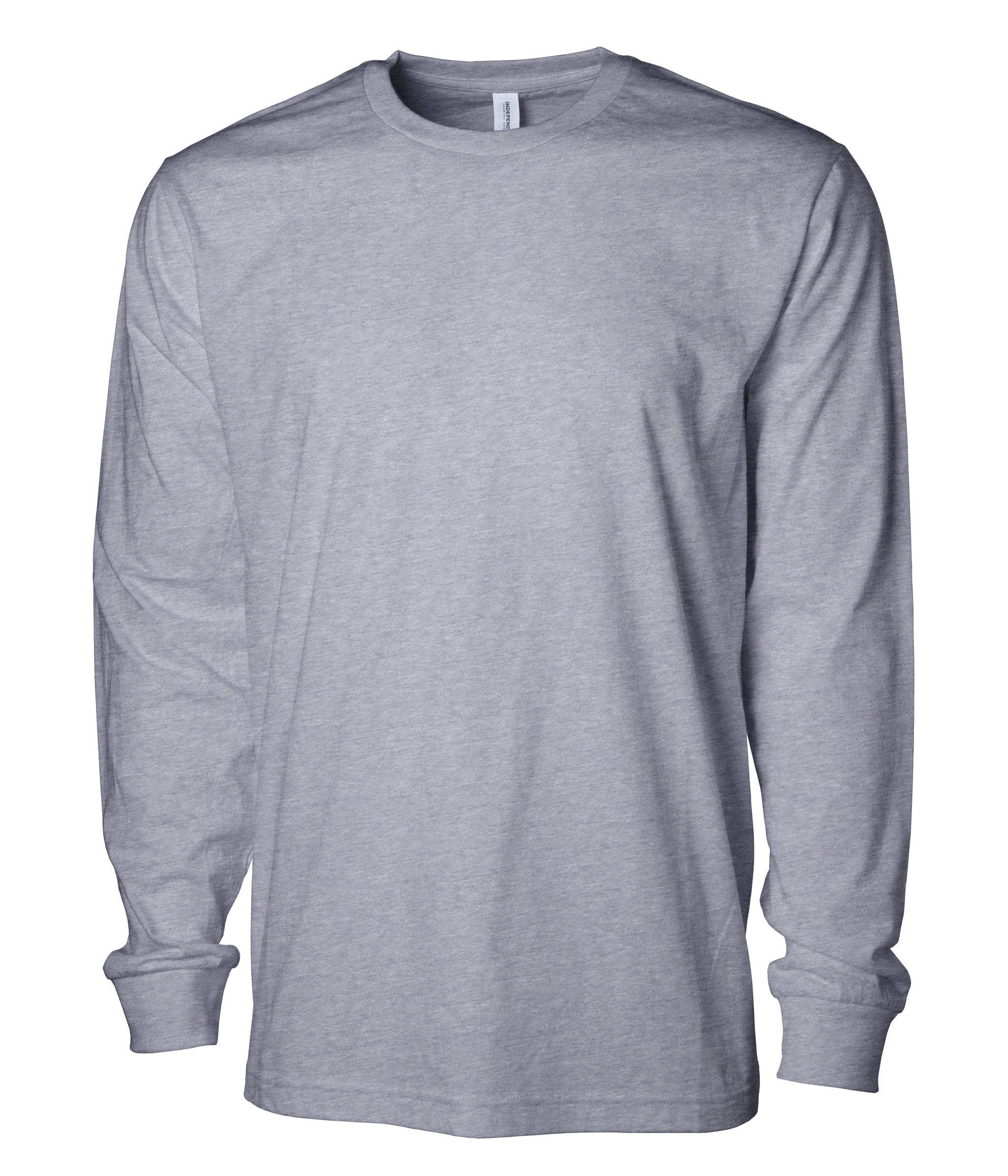Premium 180gsm Long Sleeve T-Shirt in Grey Heather