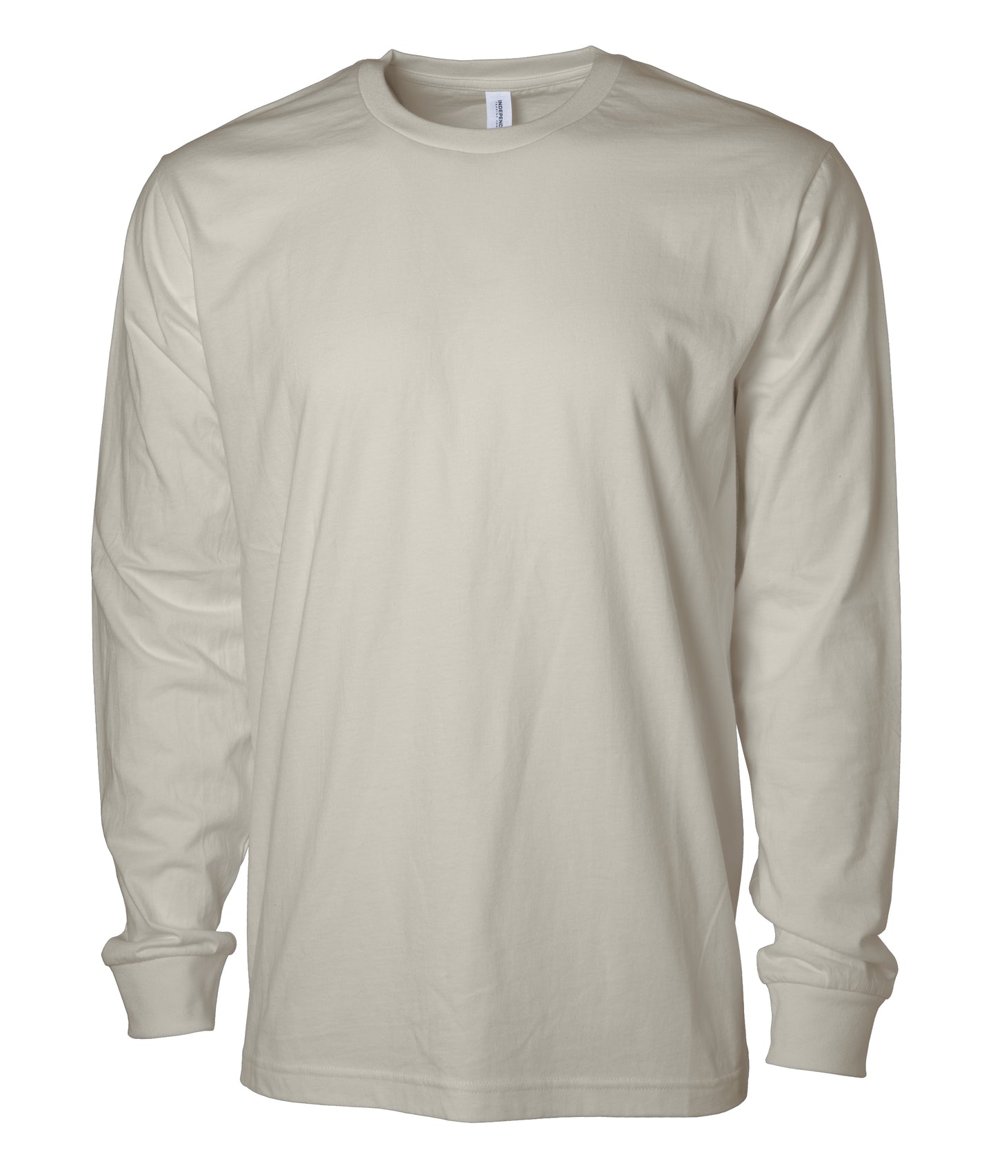 Premium 180gsm Long Sleeve T-Shirt in Pigment Ivory
