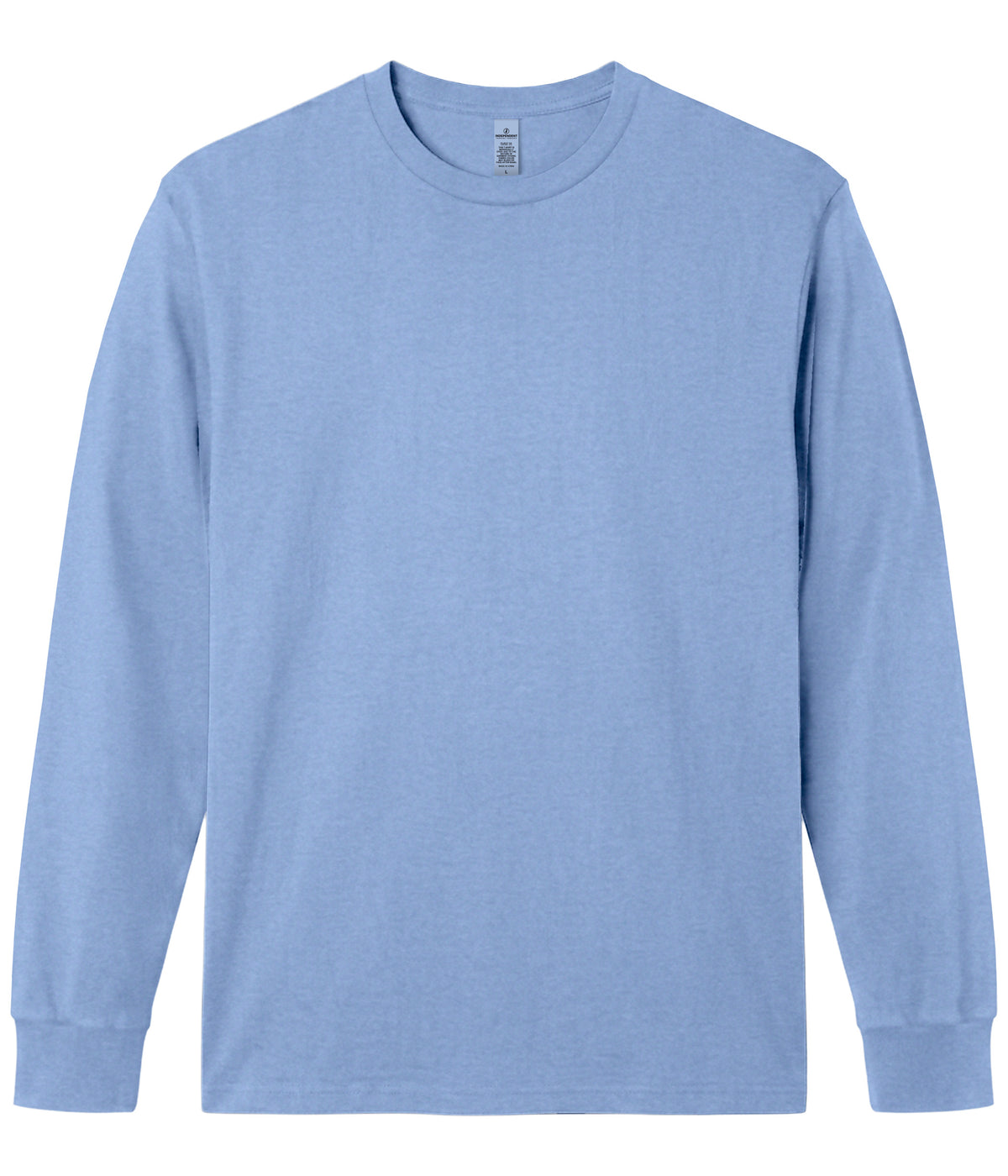 Pigment Light Blue PRM180LST Premium 180gsm Long Sleeve T-Shirt by Independent Trading Co.