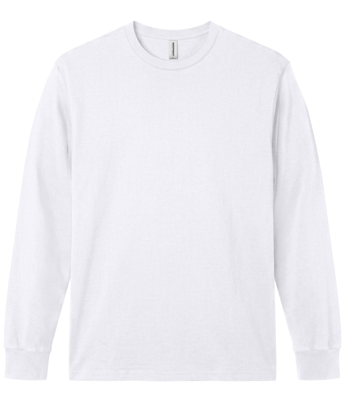White PRM180LST Premium 180gsm Long Sleeve T-Shirt by Independent Trading Co.
