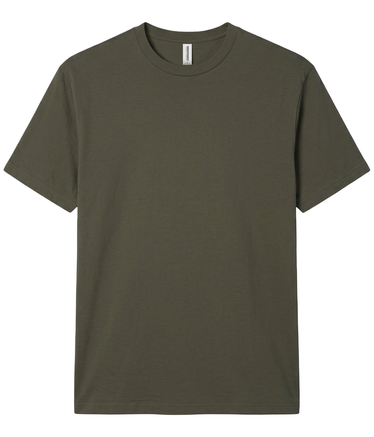 Army PRM180PT premium blank short sleeve t-shirt by Independent Trading Co., front view