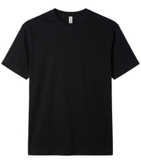 Black PRM180PT premium blank short sleeve t-shirt by Independent Trading Co., front view