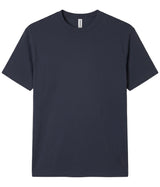 Classic Navy PRM180PT premium blank short sleeve t-shirt by Independent Trading Co., front view