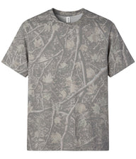 Deadwood Tree Camo PRM180PT premium blank short sleeve t-shirt by Independent Trading Co., front view