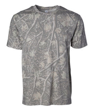 Deadwood Tree Camo patterned premium t-shirt on a white background