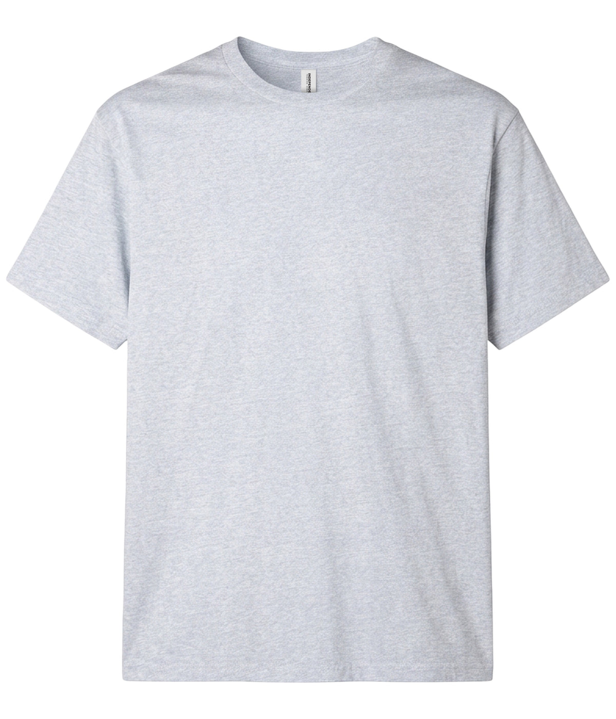 Grey Heather PRM180PT premium blank short sleeve t-shirt by Independent Trading Co., front view