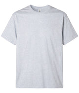 Grey Heather PRM180PT premium blank short sleeve t-shirt by Independent Trading Co., front view