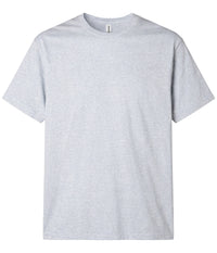 Grey Heather PRM180PT premium blank short sleeve t-shirt by Independent Trading Co., front view