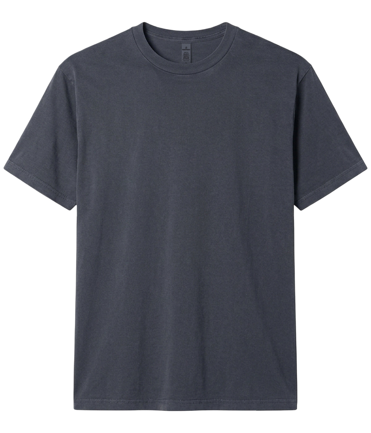 Pigment Black PRM180PT premium blank short sleeve t-shirt by Independent Trading Co., front view
