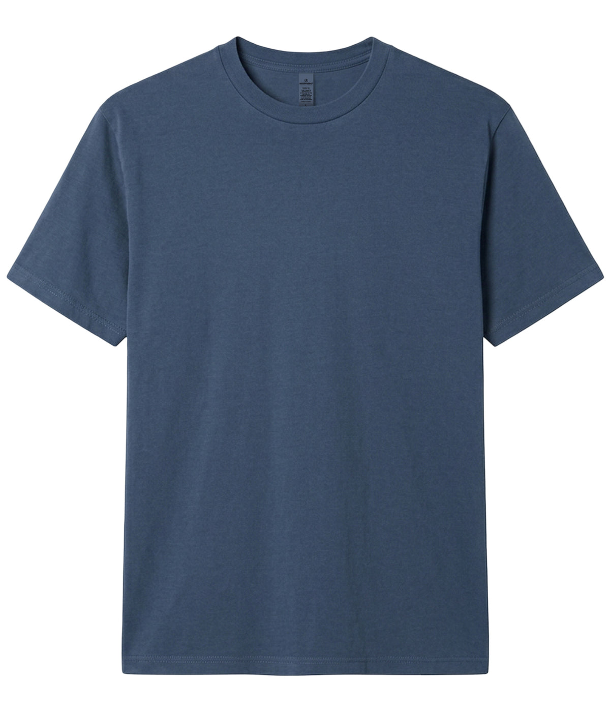 Pigment Indigo PRM180PT premium blank short sleeve t-shirt by Independent Trading Co., front view