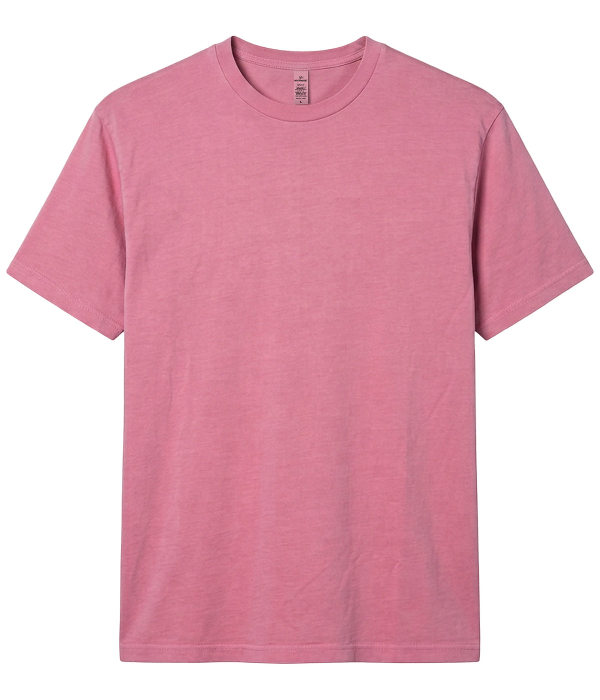 Pigment Pink PRM180PT premium blank short sleeve t-shirt by Independent Trading Co., front view