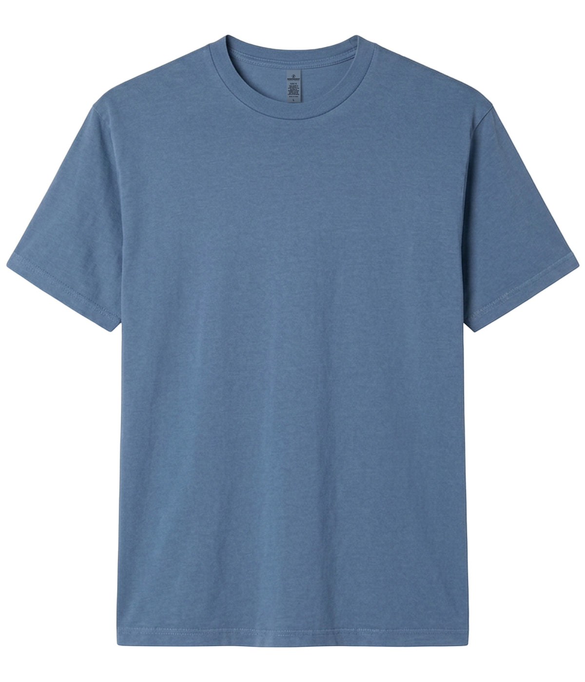 Pigment Slate Blue PRM180PT premium blank short sleeve t-shirt by Independent Trading Co., front view