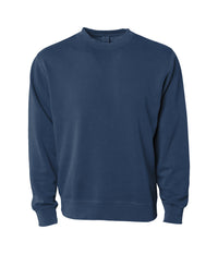 9oz. Unisex Midweight Pigment Dye Crew in Pigment Indigo - Independent Trading Company