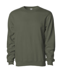 Independent Trading Co. SS3001Y 8.5oz. Youth Midweight Crew Neck in color Army