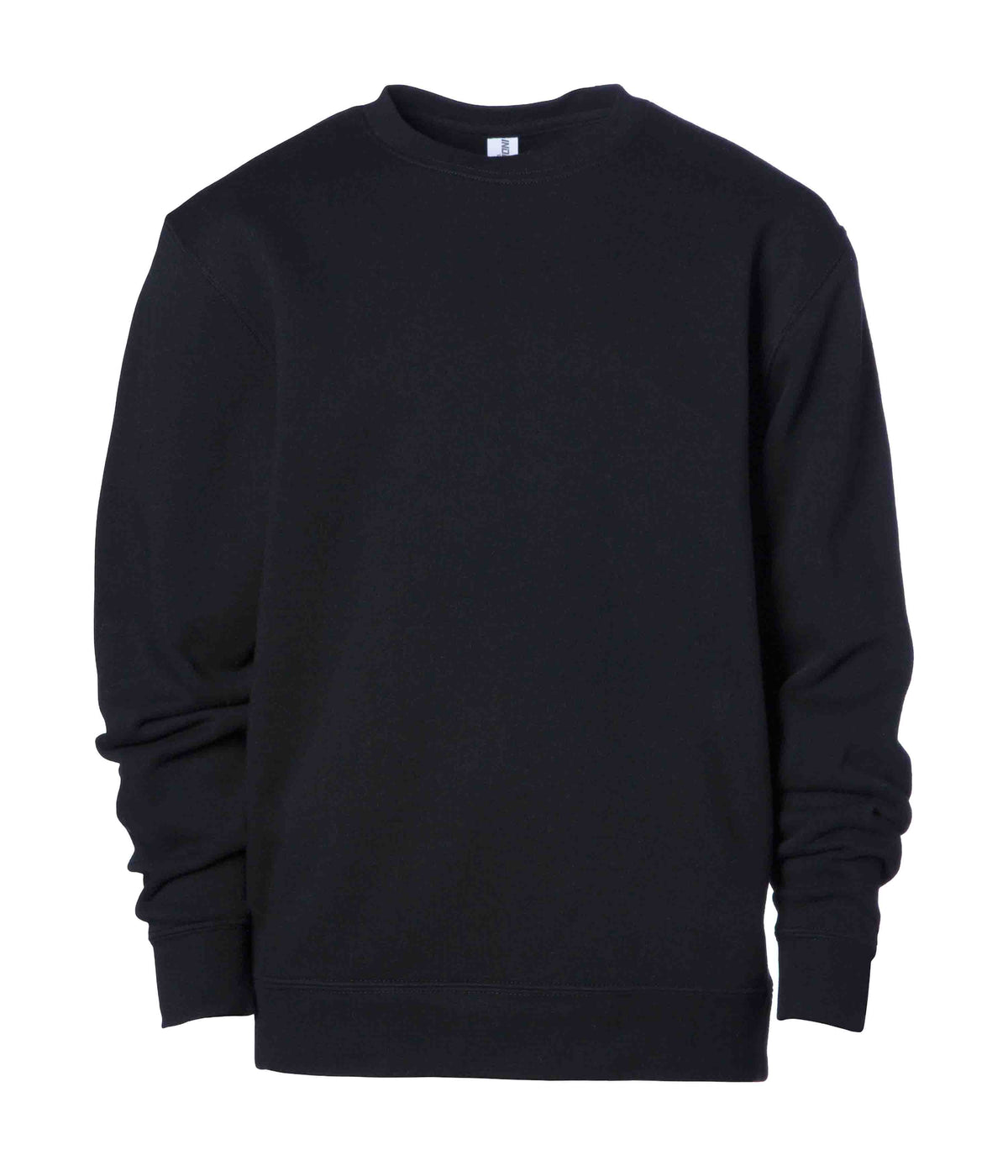Black SS3001Y 8.5oz. Youth Midweight Crew Neck Sweatshirt by Independent Trading Co.