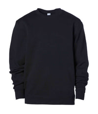 Black SS3001Y 8.5oz. Youth Midweight Crew Neck Sweatshirt by Independent Trading Co.