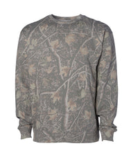 Deadwood Tree Camo SS3001Y 8.5oz. Youth Midweight Crew Neck Sweatshirt by Independent Trading Co.
