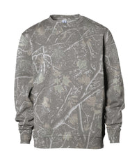 Deadwood Tree Camo SS3001Y 8.5oz. Youth Midweight Crew Neck Sweatshirt by Independent Trading Co.