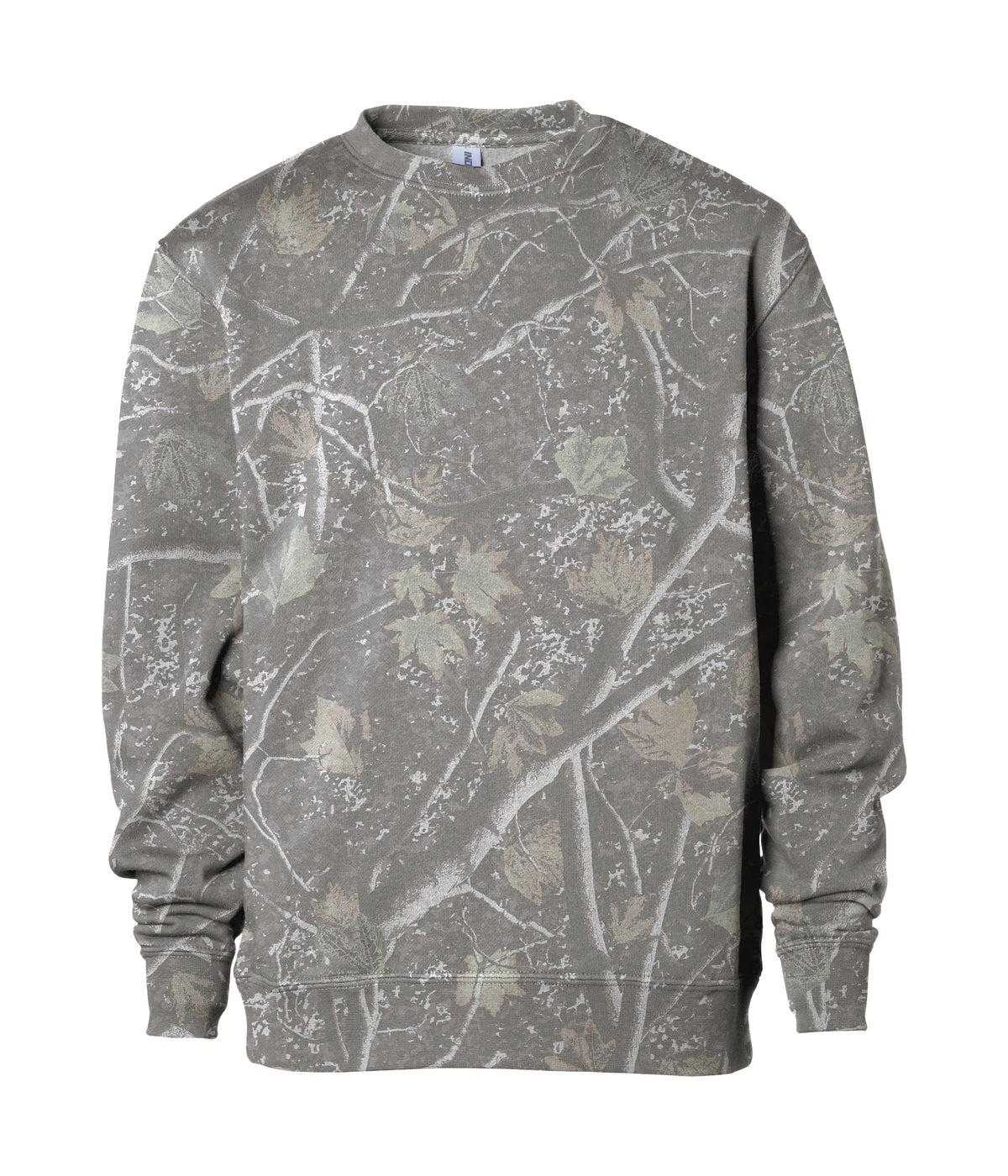 Deadwood Tree Camo SS3001Y 8.5oz. Youth Midweight Crew Neck Sweatshirt by Independent Trading Co.