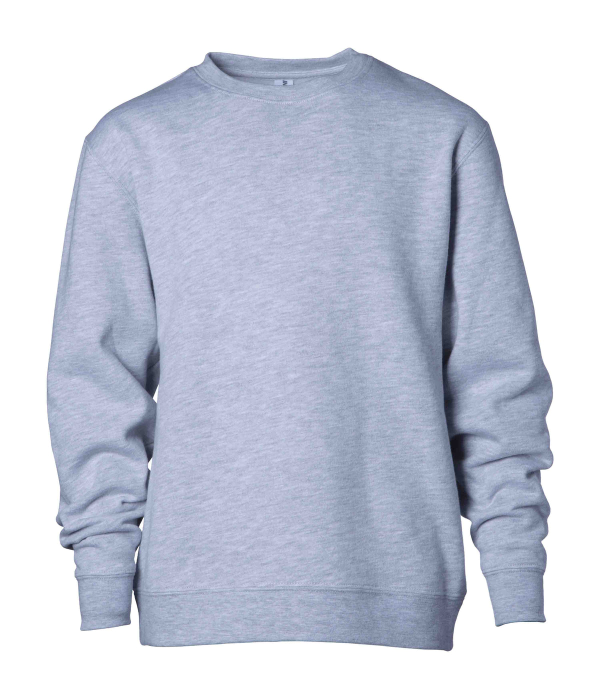 Grey Heather SS3001Y 8.5oz. Youth Midweight Crew Neck Sweatshirt by Independent Trading Co.