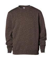 Leopard SS3001Y 8.5oz. Youth Midweight Crew Neck Sweatshirt by Independent Trading Co.