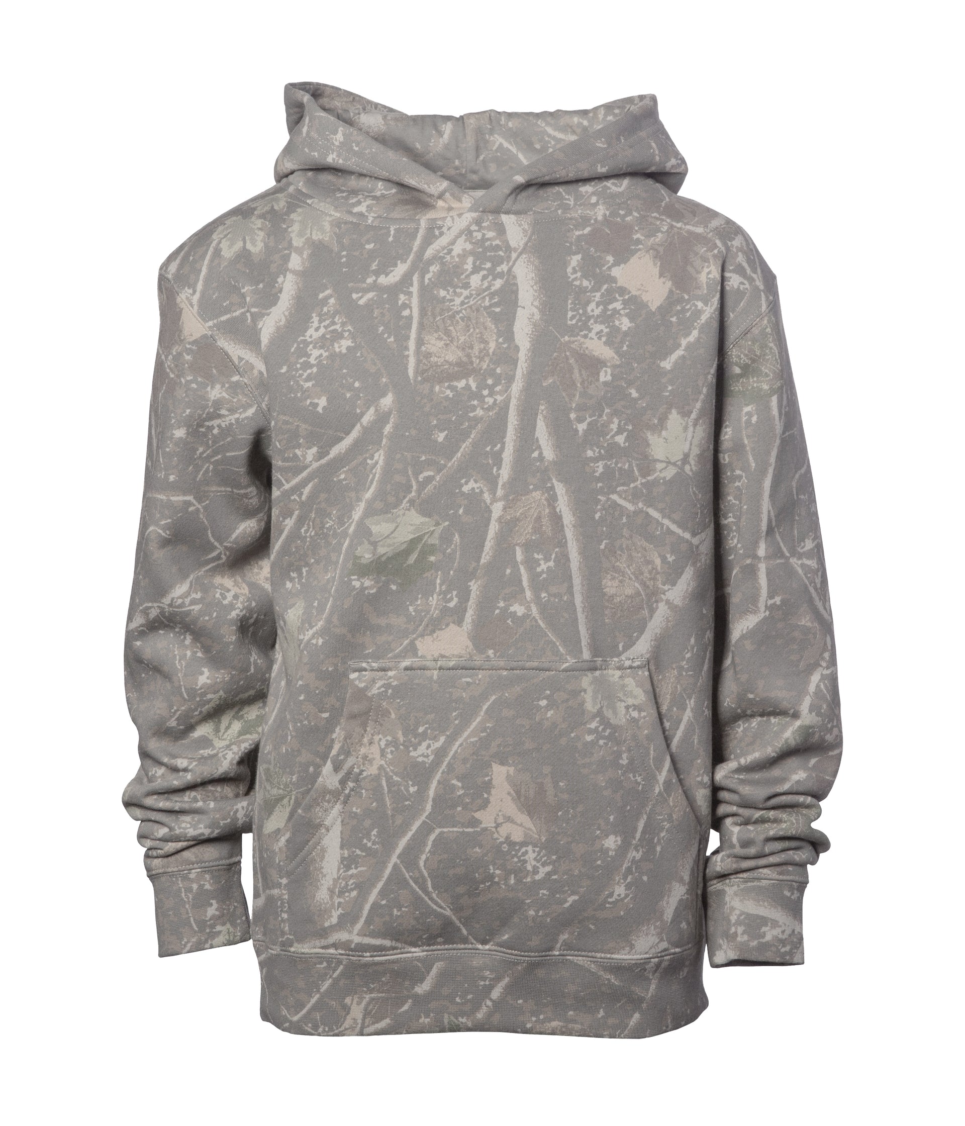 SS4001Y Youth Midweight Pullover Hooded Sweatshirt in color Deadwood Tree Camo
