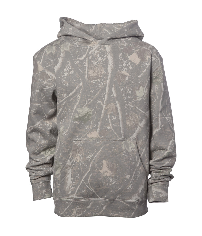 SS4001Y Youth 8.5oz. Midweight Pullover Hood in Deadwood Tree Camo - Independent Trading Co.