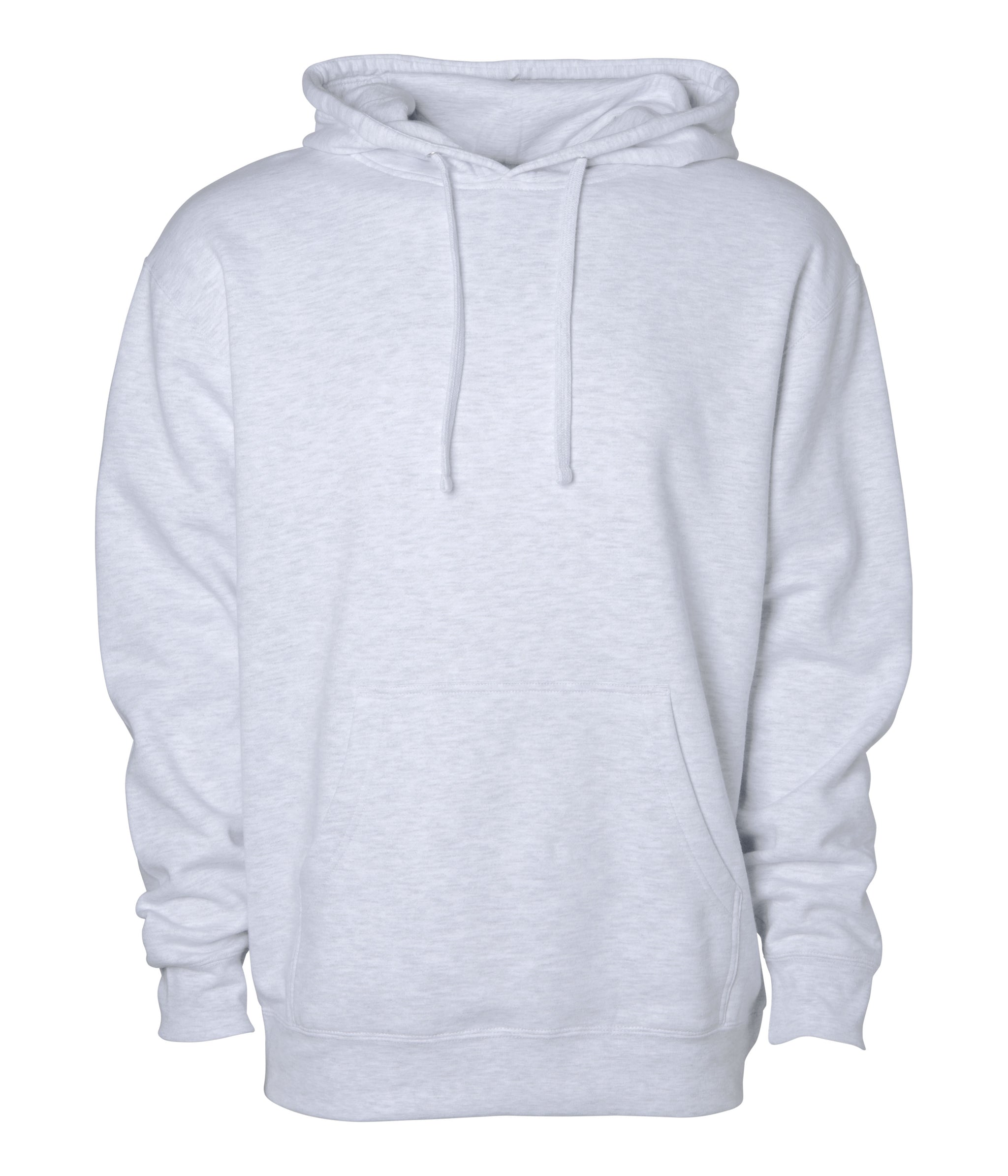 8.5oz. Midweight Pullover Hood in Ash Heather - Independent Trading Company