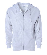 Independent Trading Co. Zip Hoodie SS4500Z in color Ash Heather