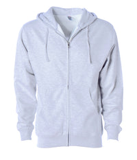 Independent Trading Co. Zip Hoodie SS4500Z in color Ash Heather