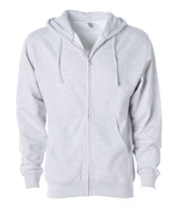 Independent Trading Co. Zip Hoodie SS4500Z in color Ash Heather