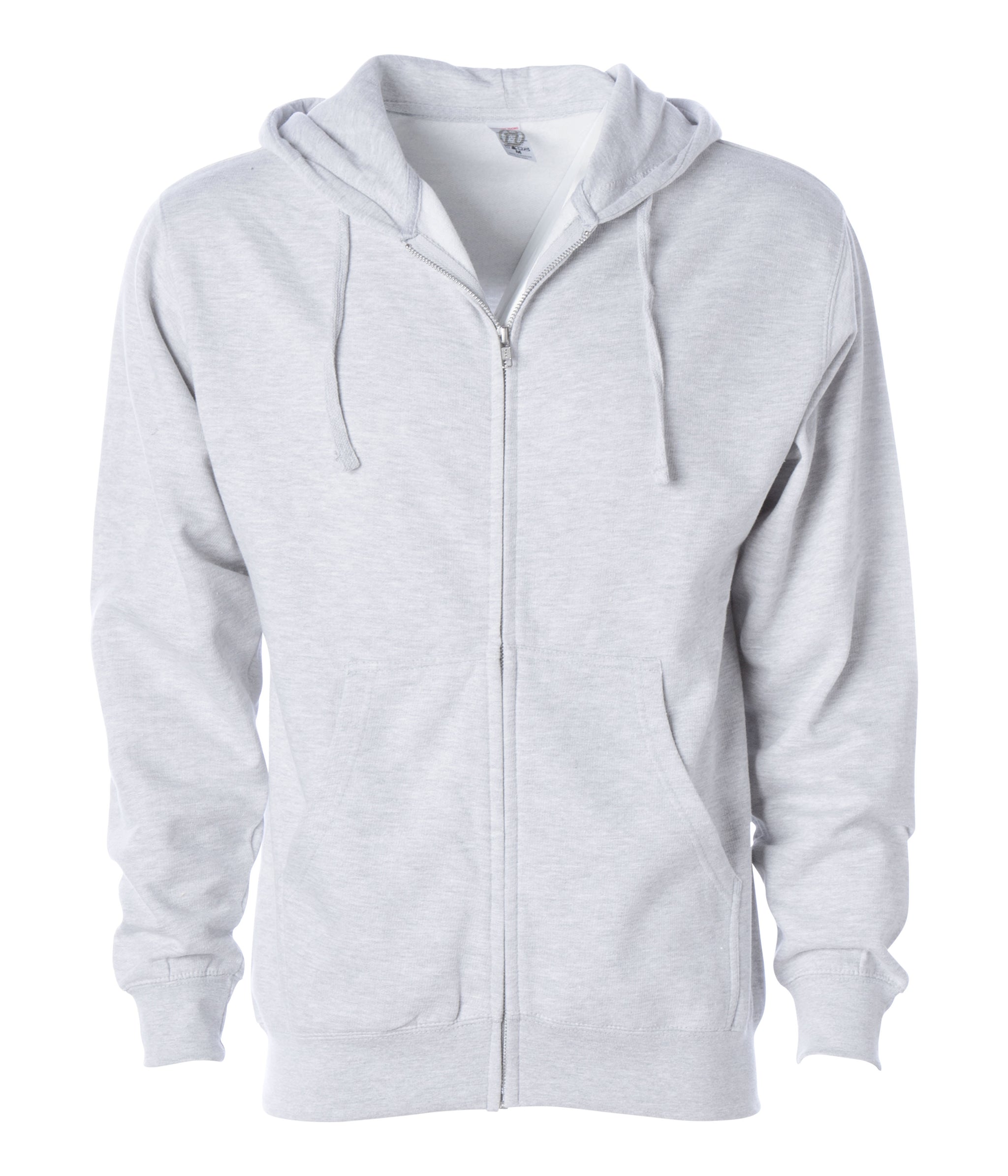 Independent Trading Co. Zip Hoodie SS4500Z in color Ash Heather