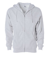 Independent Trading Co. Zip Hoodie SS4500Z in color Ash Heather
