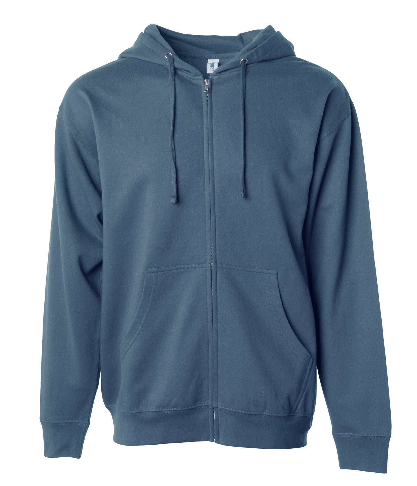 Independent Trading Co. Zip Hoodie SS4500Z in color Storm Blue