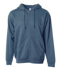 Independent Trading Co. Zip Hoodie SS4500Z in color Storm Blue