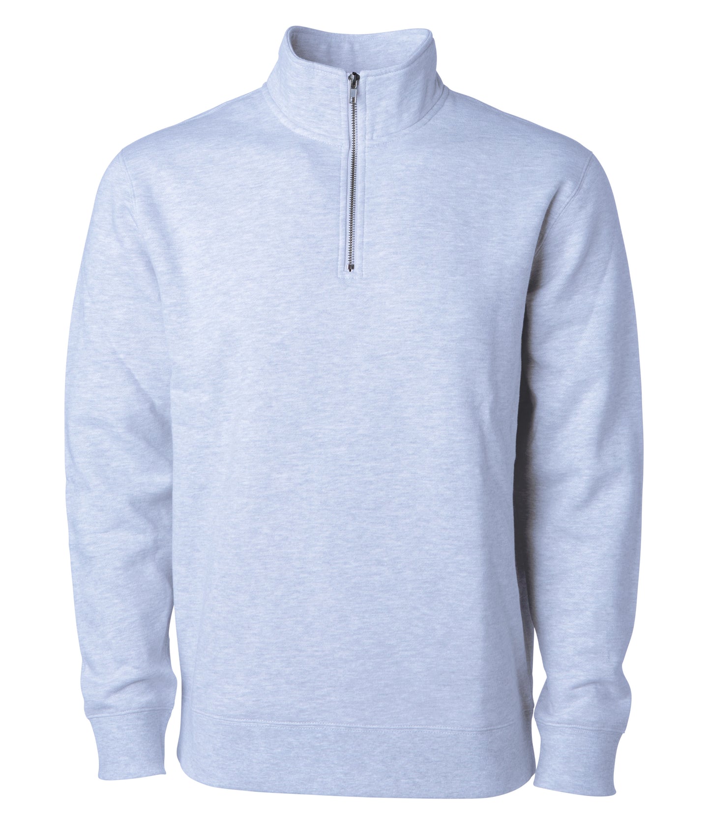 8.5oz. Midweight Quarter Zip by Independent Trading Company in Ash Heather