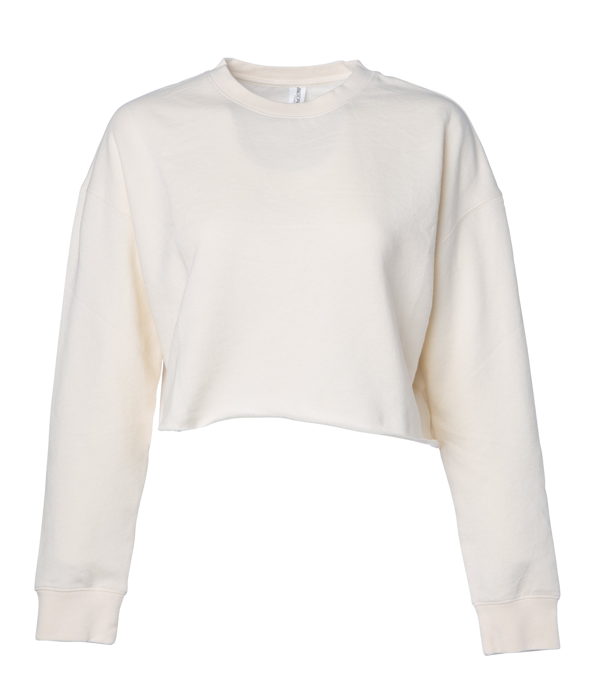 Women's Lightweight Crop Crew Neck Sweatshirt