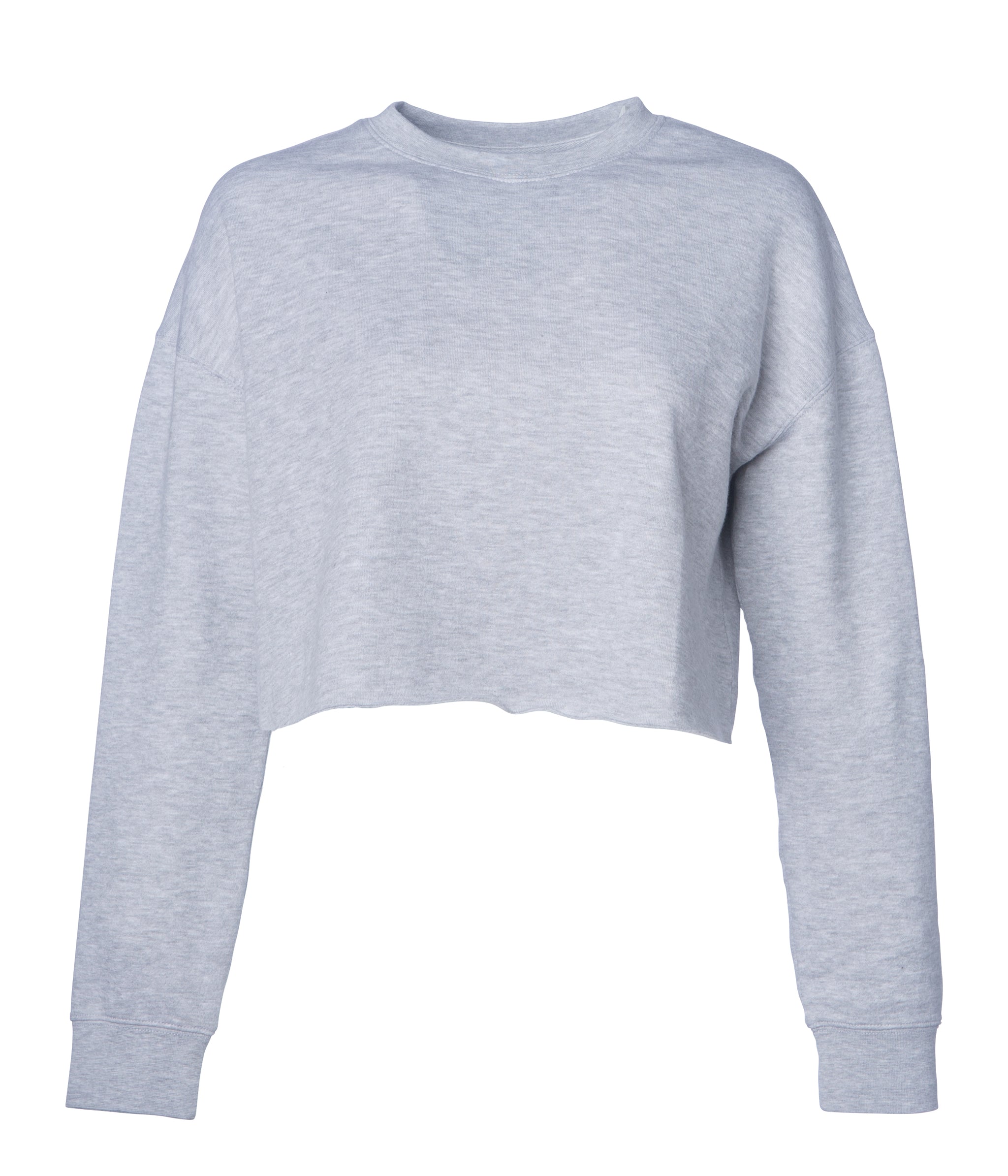 Women's Lightweight Crop Crew Neck Sweatshirt