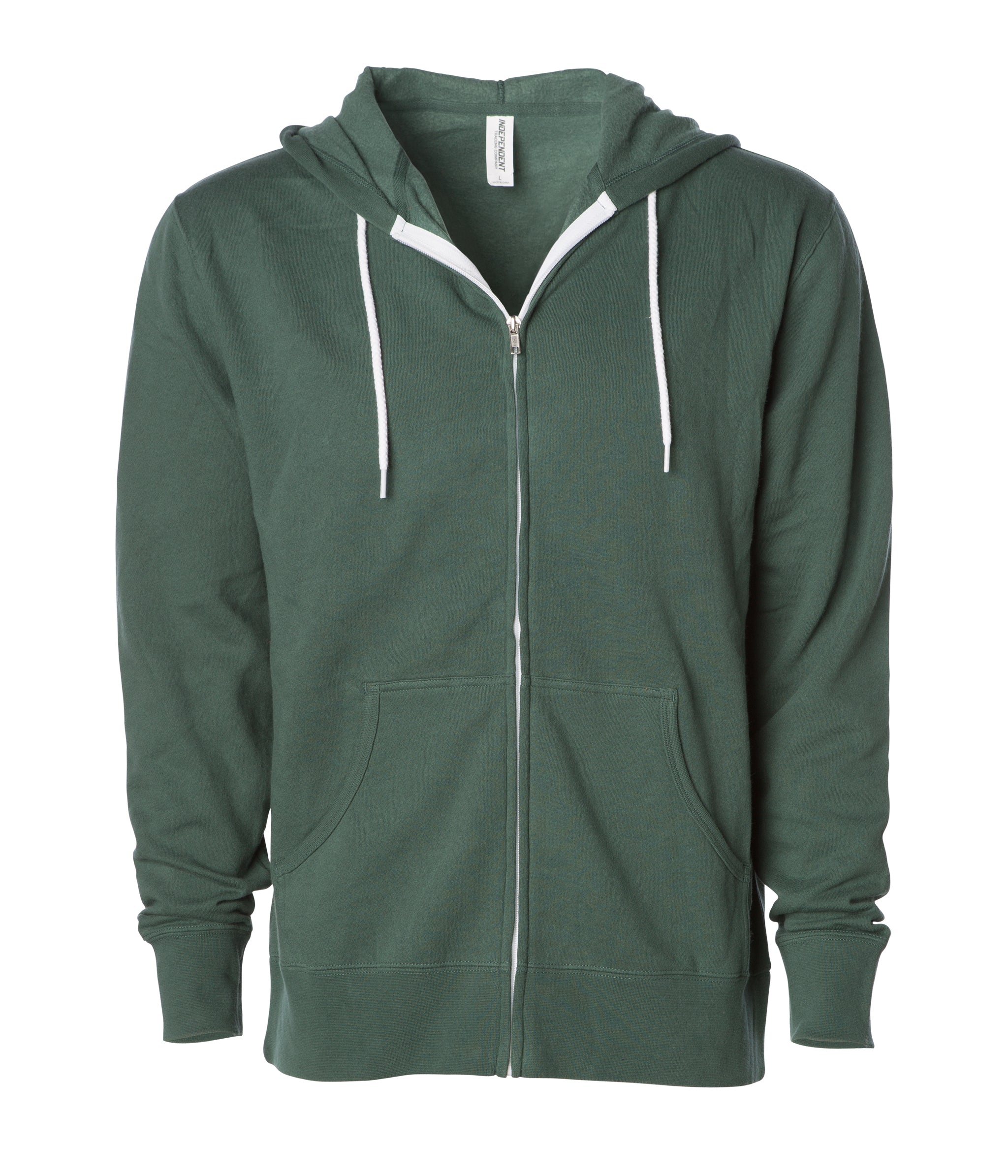 Unisex Contrasting Zip Hooded Sweatshirt | Independent Trading Company