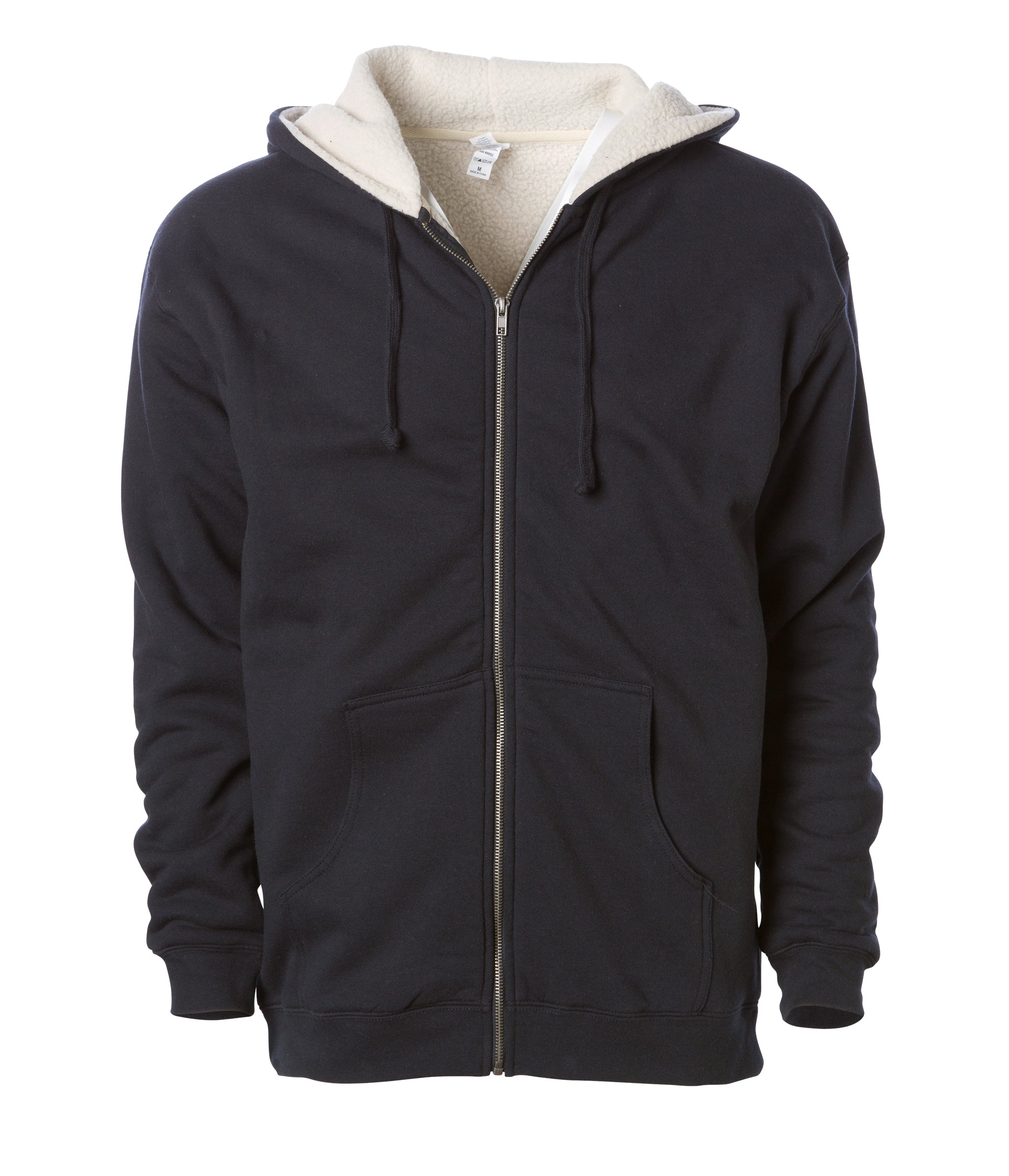 Sherpa Lined Zip Hooded Sweatshirts