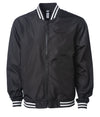 Lightweight Bomber Jacket in color Black/White Stripes